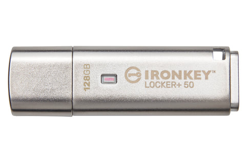 KINGSTON 128GB IRONKEY LOCKER PLUS 50 AES ENCRYPTED, USBTOCLOUD