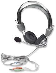 Manhattan Stereo Headset + Microphone with in-line volume contro