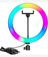 Nesty 10 Inch Multipurpose USB Powered Selfie RGB LED Ring