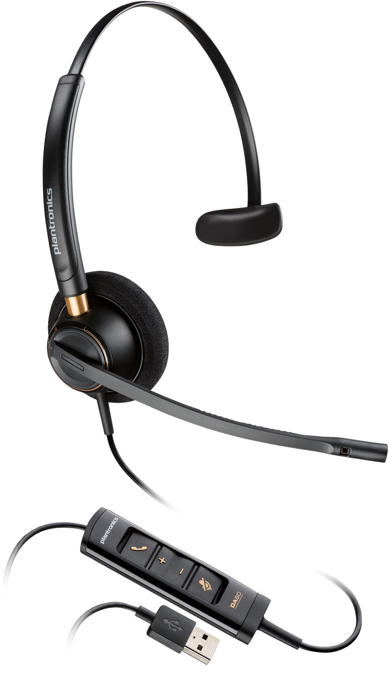 POLY ENCOREPRO 515 MICROSOFT TEAMS CERTIFIED MONOAURAL WITH USB-A H...