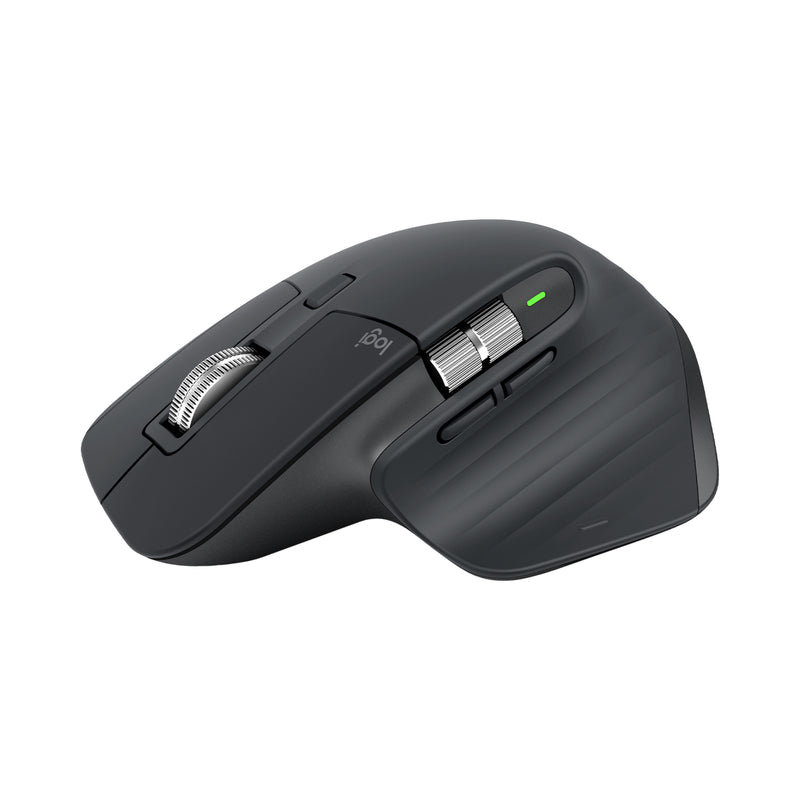LOGITECH MX MASTER 3S WIRELESS & BT MOUSE GRAPHITE. 8K DPI SENSOR, ...