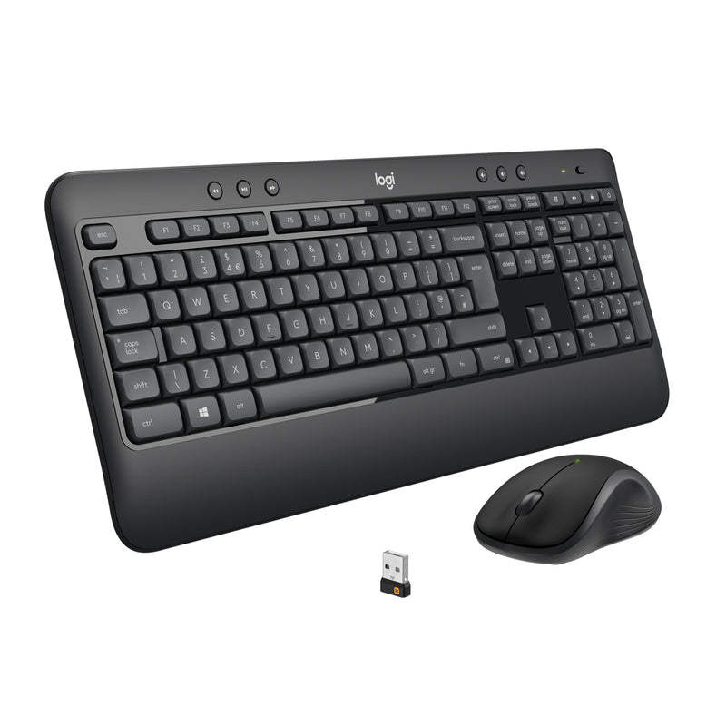 LOGITECH MK540 ADVANCED WIRELESS MOUSE & KEYBOARD COMBO - BLACK. ER...
