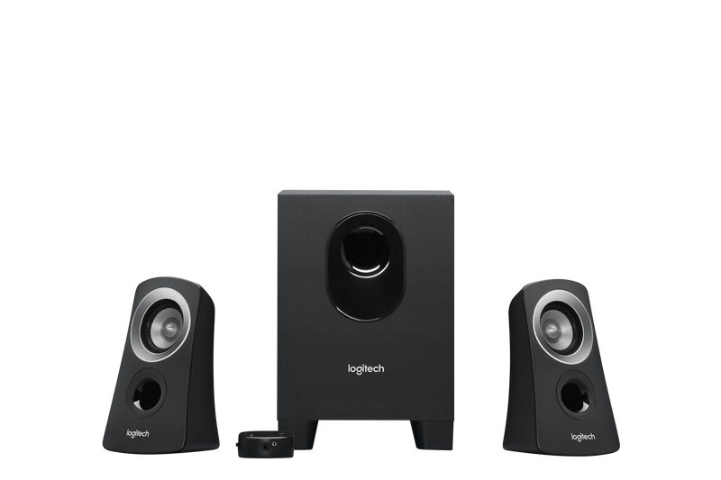 LOGITECH 2.1 SYSTEM WITH 25W RMS POWER AND COMPACT DOWN-FIRING SUBW...