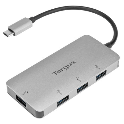 TARGUS - USB-C 4 PORT HUB AL CASE, TURN ONE USB-C PORT INTO 4 USB-A...