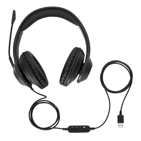 TARGUS WIRED STEREO HEADSET DUAL HIGH SENSITIVITY SPEAKERS, OMNI-DI...