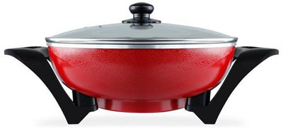 Mellerware 1500w Aluminium Red Electric Bangkok Wok
