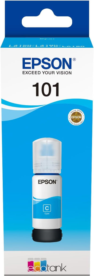 The Epson EcoTank Cyan Ink Bottle (70ml)