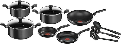Tefal Super Cook 12pc Set Non Stick Pans