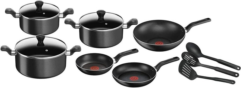 Tefal Super Cook 12pc Set Non Stick Pans