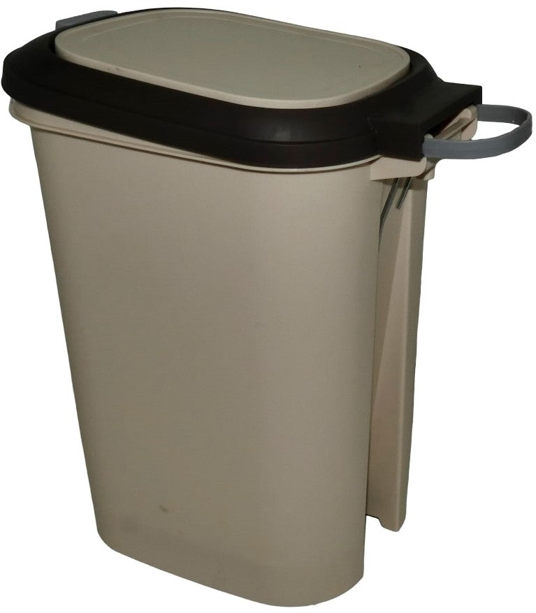 Casey 15 Litre Step On Pedal Waste Bin Beige And Brown