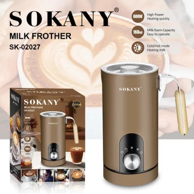 Sokany 600W 160ml Bronze Milk Frother
