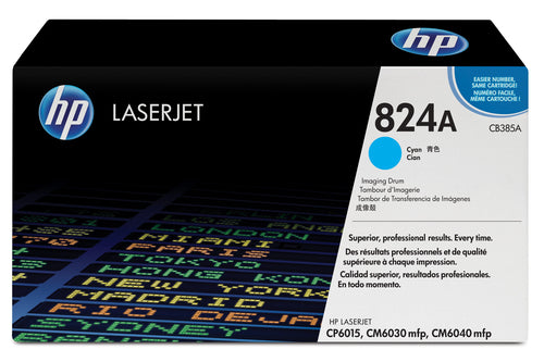 HP 824A COLOR LASERJET CM6040/CP6015 MFP CYAN IMAGE DRUM PRINTS APP...