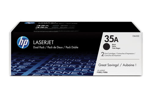 HP 35A BLACK TONER CARTRIDGE DUAL PACK