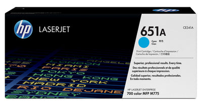 HP 651A CYAN TONER CARTRIDGE