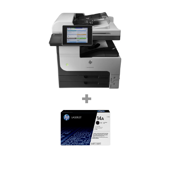 HP LASERJET ENTERPRISE MFP M725DN PRNTR + HP 14A TONER CARTRIDGEY-1...