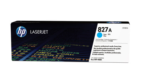 HP 827A CYAN TONER CARTRIDGE