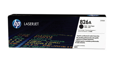 HP 826A BLACK TONER CARTRIDGE APPROXIMATELY YIELD 29000 PGS