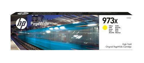 HP 973X HIGH YIELD YELLOW ORIGINAL PAGEWIDE CARTRIDGE