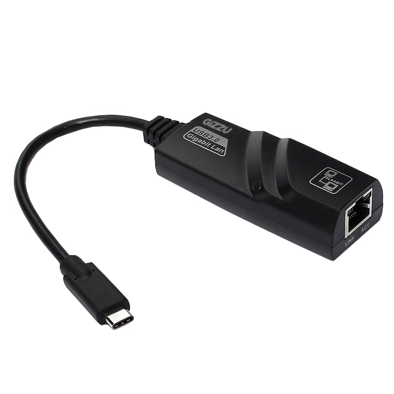 Gizzu USB to Gigabit 1000Mbps Adapter - Grey