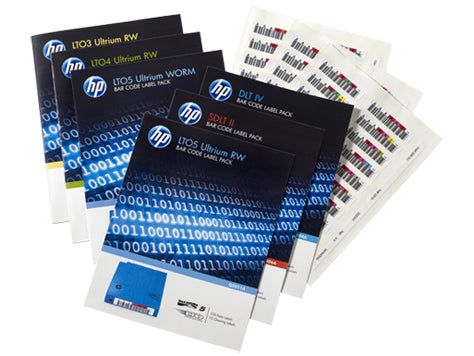 HP LTO-7 ULTRIUM RW BAR CODE LABEL PACK