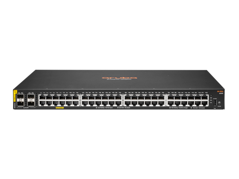 HPE ARUBA NETWORKING 6000 48G 4SFP MANAGED POE SWITCH