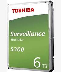 Toshiba S300 3.5-inch 6TB SATA III Surveillance Internal Hard Drive