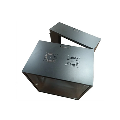 Zone Lite 15U 400+200mm Swing Frame Black Wall Mount Cabinet