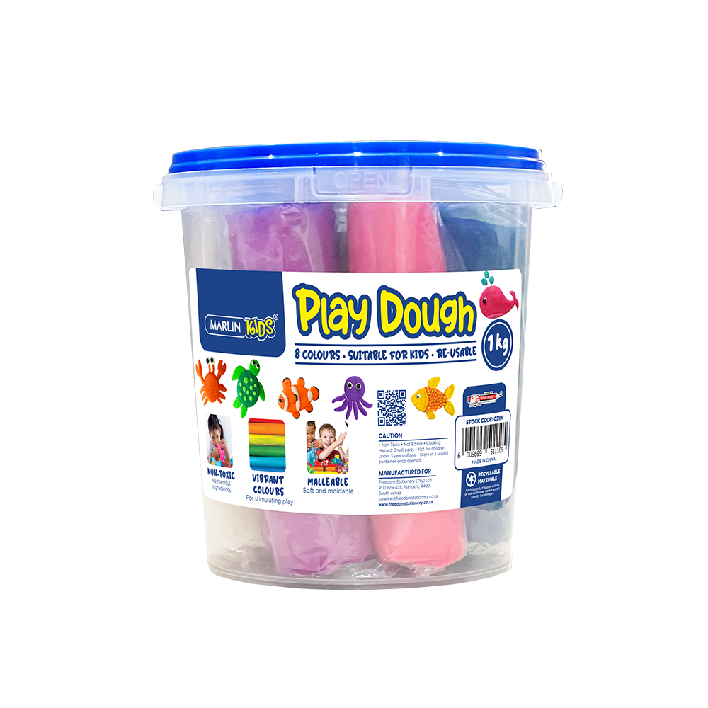 Marlin Kids 1kg Non-Toxic Play Dough Bucket