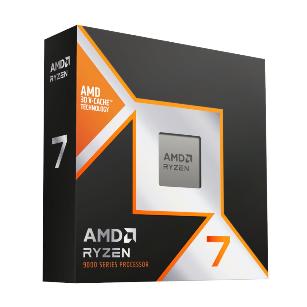 AMD Ryzen 7 9800X3D; 8 Cores/16 Threads; Socket: AM5 ; 5.2GHz max boost; 104MB cache; 120W TDP