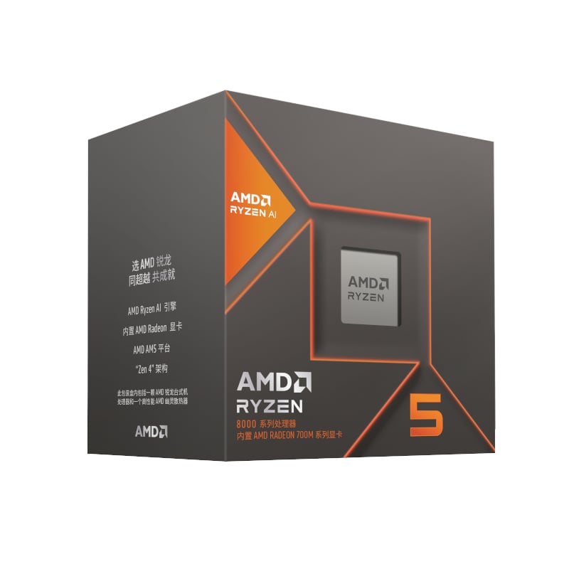 AMD Ryzen 5 8600G 4nm FinFET AM5 ; 6Core/ 12 Thread Base Clock 4.3 Integrated Radeon 760M RDNA 3 Graphics