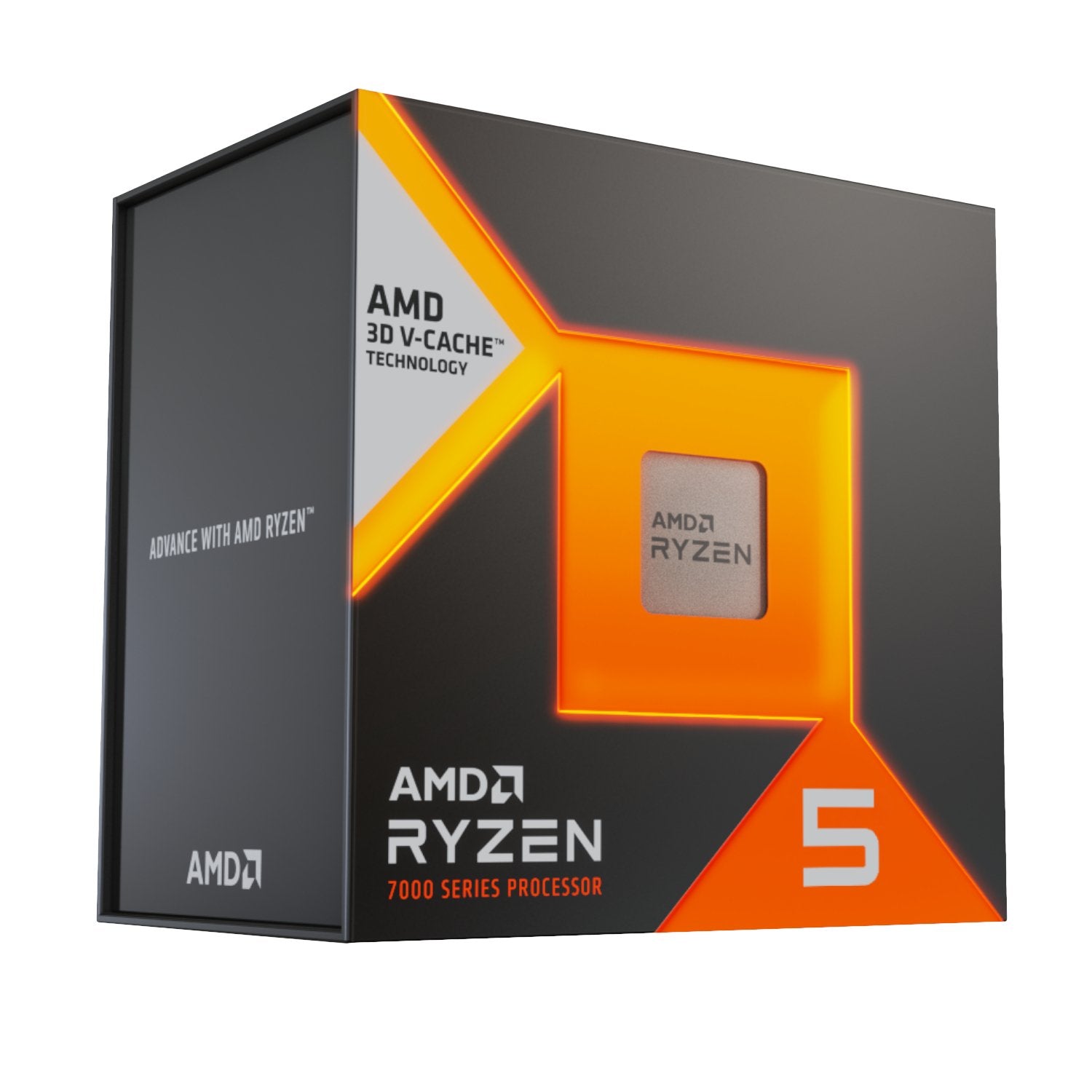 AMD Ryzen 5 7500X3D AM5; 6 Cores/12 Threads; Base clock 4GHz max boost clock 4.5GHz ;Integrated Radeon RDNA 2 Graphics;no cooler