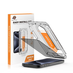 Easy Install Bubble Free Screen Protector for Samsung S24/S25 & iPhone 16/17 – Anti-Scratch, Hydrophobic, Fingerprint Compatible