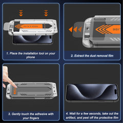 Easy Install Bubble Free Screen Protector for Samsung S24/S25 & iPhone 16/17 – Anti-Scratch, Hydrophobic, Fingerprint Compatible