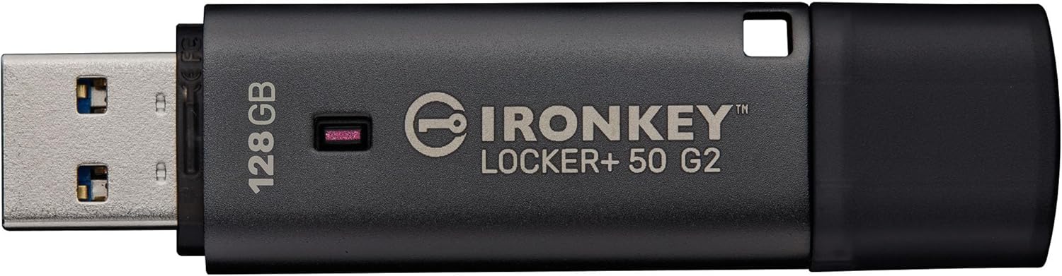 KINGSTON 128GB IRONKEY LOCKER PLUS 50 G2 FIPS 197 AES-256