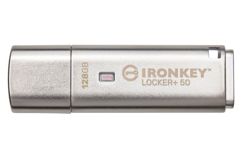 KINGSTON 128GB IRONKEY LOCKER PLUS 50 AES ENCRYPTED, USBTOCLOUD