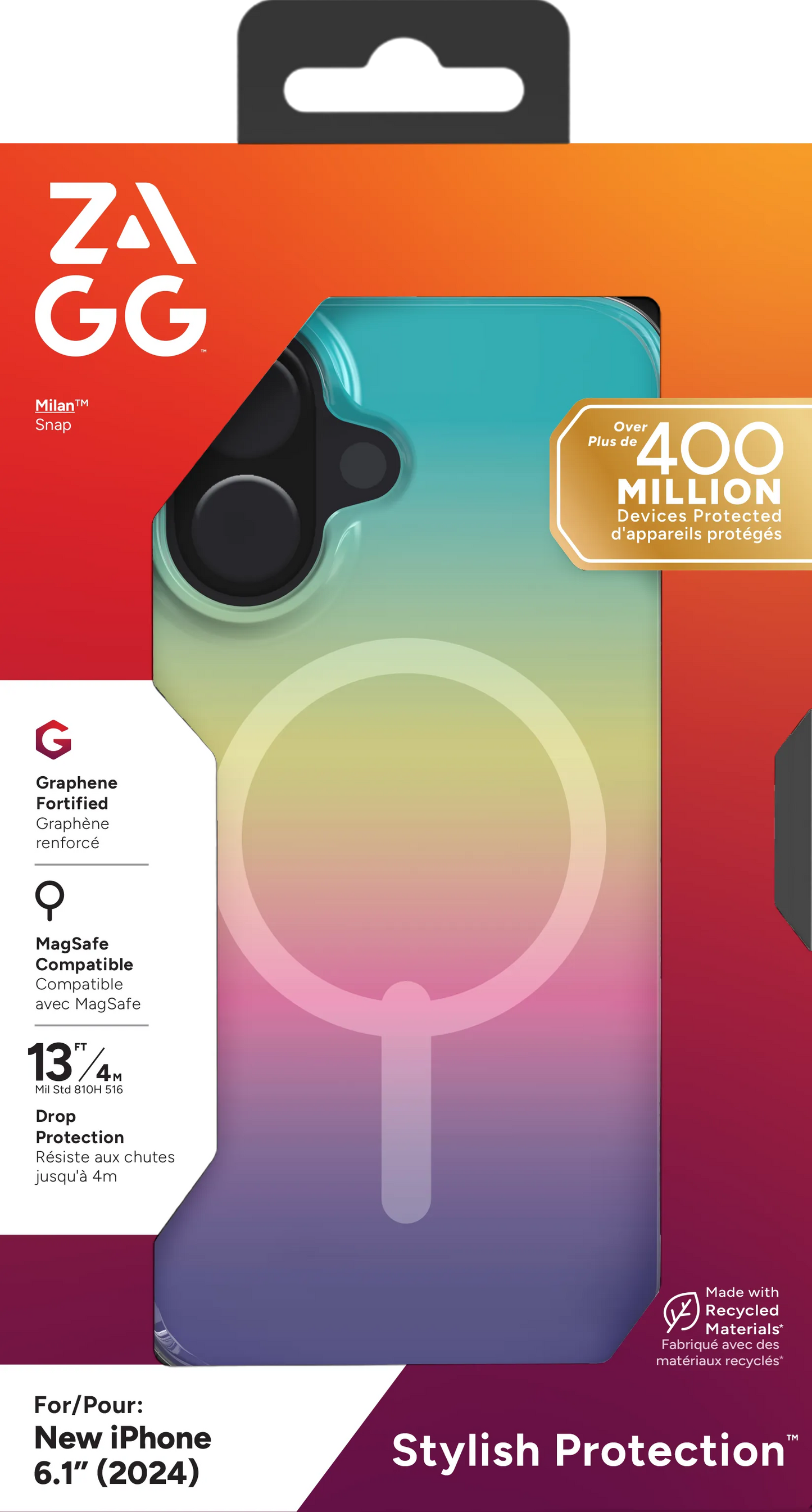 Zagg Cases Milan Snap Apple IP16 Iridescent image 2