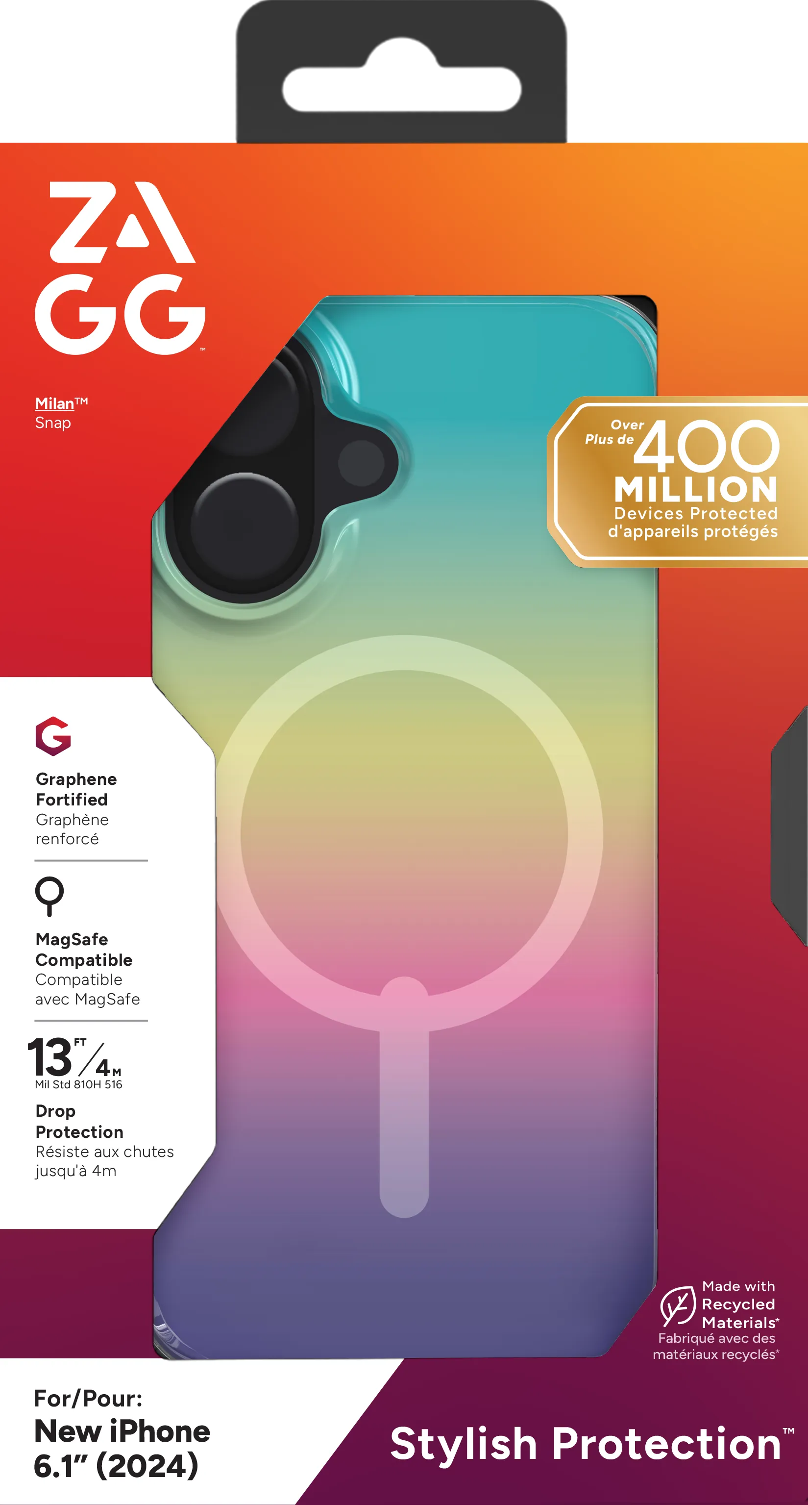Zagg Cases Milan Snap Apple IP16 Iridescent image 2