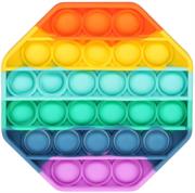 Sceedo Pop It Bubble Octagon Fidget – Rainbow No Packaging