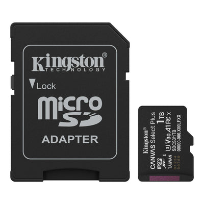 KINGSTON 1TB MICROSDXC CANVAS SELECT PLUS GEN3 150MB/S A1 CARD + AD...