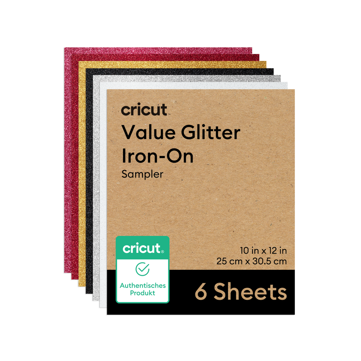 Cricut 2012074 Cricut Value Glitter Iron-On; Party Sampler 25.4 Cm X 3