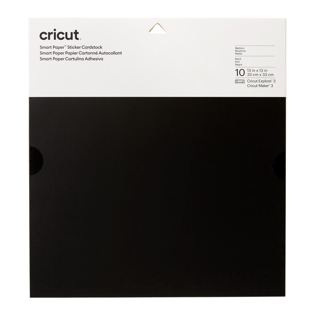 Cricut 2008316 Cricut Smart Sticker Cardstock 33X33CM 10 Sheets (black