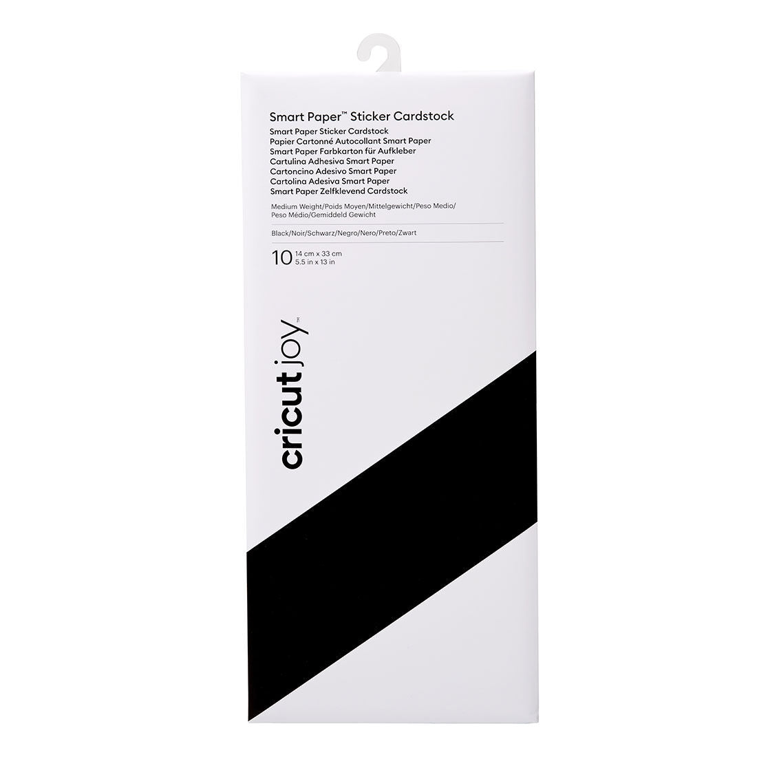 Cricut 2008869 Cricut Joy Smart Paper Sticker Cardstock; Black 13.9X33