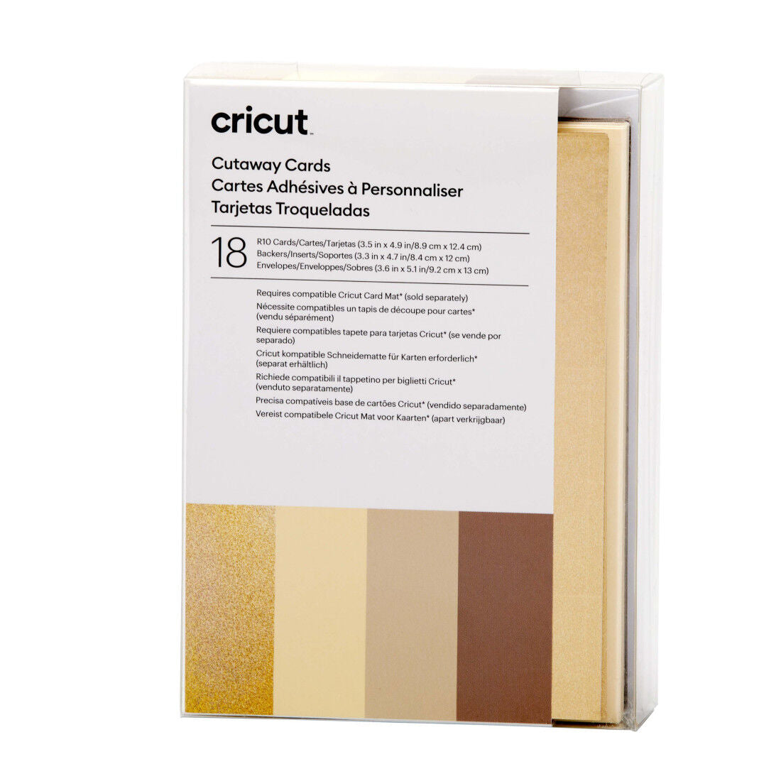 Cricut 2009485 Cricut Cut-Away Cards Neutrals R10 8.9X12.4CM 18-PACK