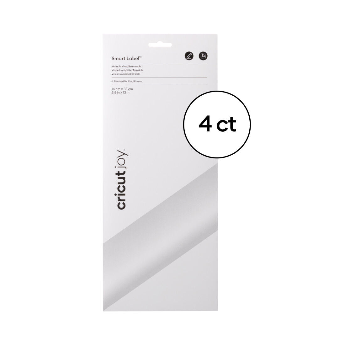 Cricut 2010001 Cricut Joy Removable Smart Vinyl Write White 4 Sheets 1