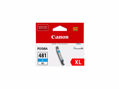 CANON-INK-CLI-481 XL C-TS704/ S6140/ TS6240/ TS8140/ TS8240/ TS9140...