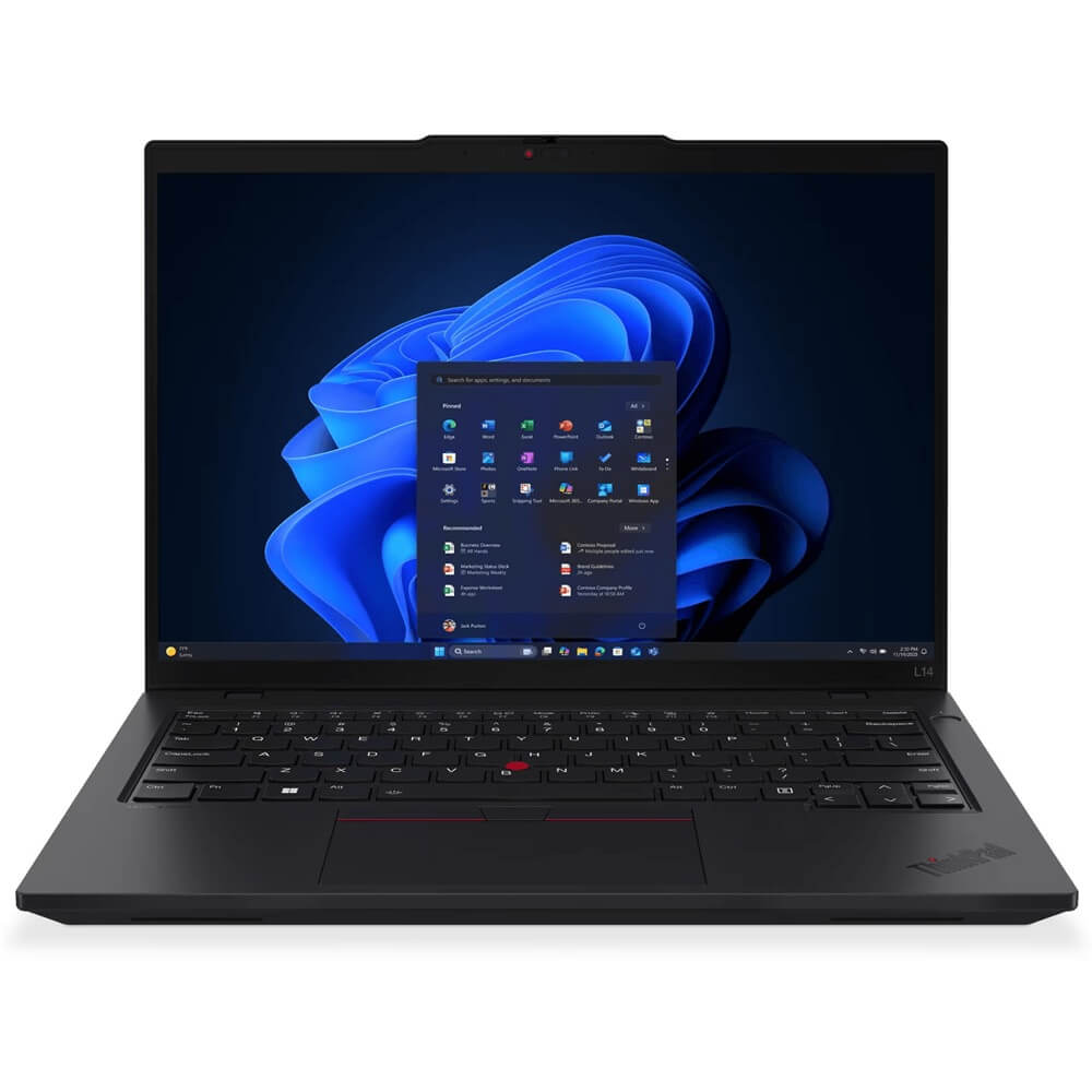 Lenovo L14 G7 U7 355 16GB DDR5 1TB SSD M.2 2280 NVME Win 11 Pro 64 14.0" Wuxga Ag 400NITS 5M Rgb+ir Cam INTEL WI-FI® 7 BE213 802.11BE 2X2 + BT5.4 Sna