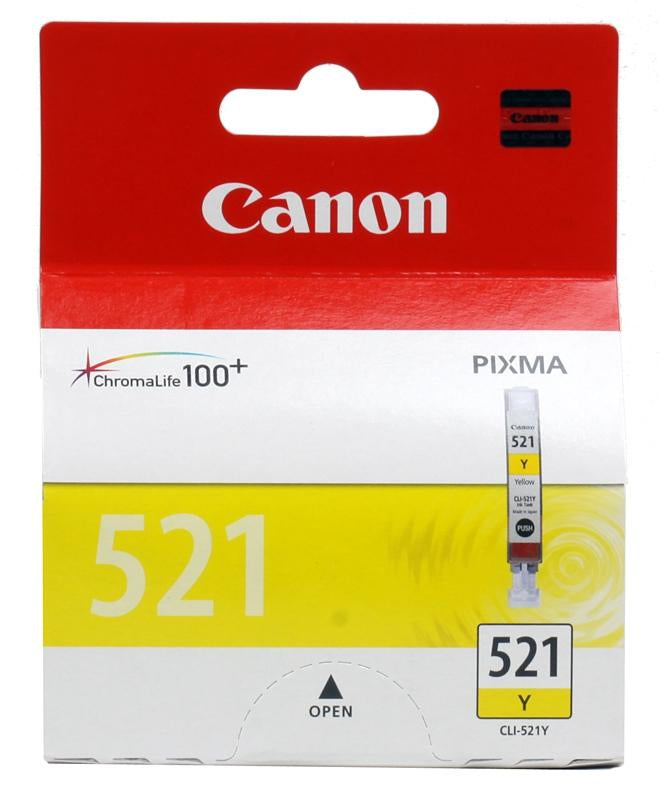 CANON-INK-CLI-521 Y-IP3600/ IP4600/ IP4700/ MP540/ MP550/ MP560/ MP...