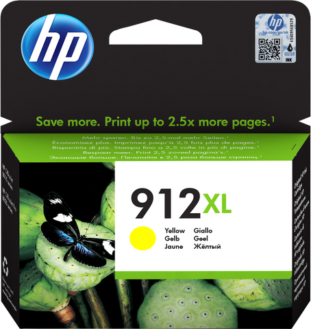 HP 912XL HIGH YIELD YELLOW ORIGINAL INK CARTRIDGE