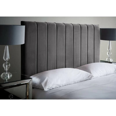 Velvet Paneled Tufted Headboard- All bed Sizes and Colours