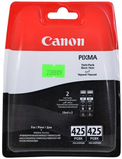 CANON-INK-PGI-425 BK TWIN PACK-IP4840/ IP4940/ MG5140/ MG5240/ MG53...